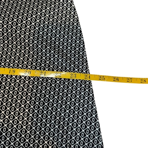 Max Studio Sleeveless Black White Geometric Dress Large Petite Casual Boho EUC - Picture 7 of 10